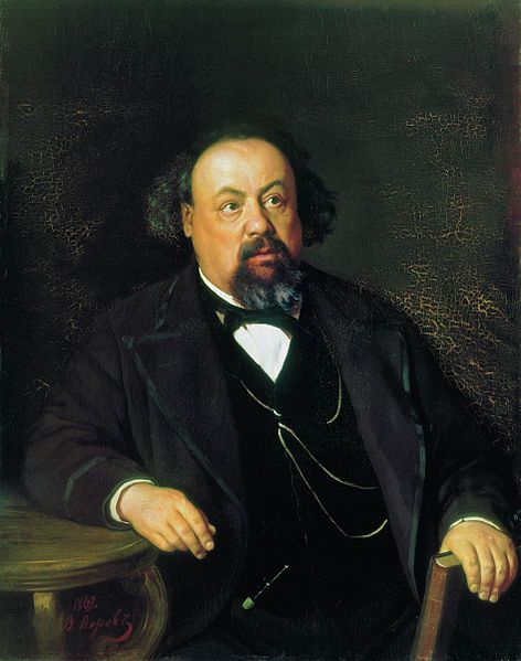 Aleksei Pisemsky 1869 by Vasily Perov (1833-1882) BG Gallery